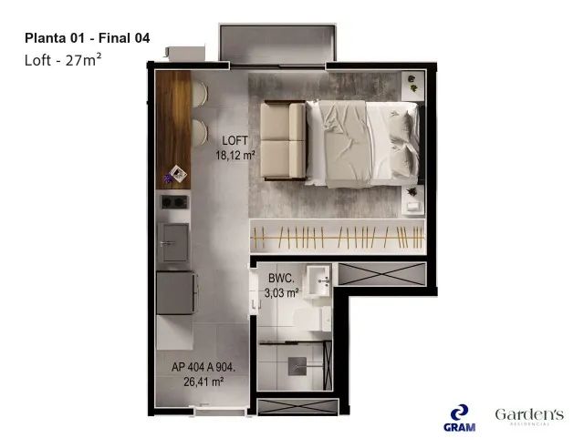 LOFT - Próximo a Furb  - Foto 2