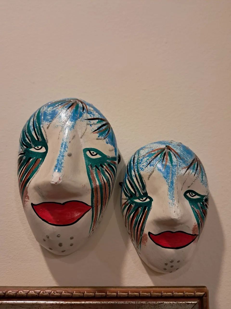 3 máscaras decorativas de parede vienenses - Foto 5