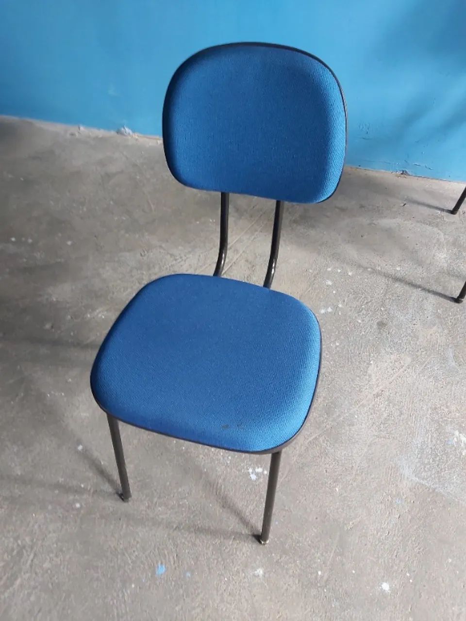 Cadeira azul para auditório, escritório e sala de espera 55un disponíveis - Foto 2