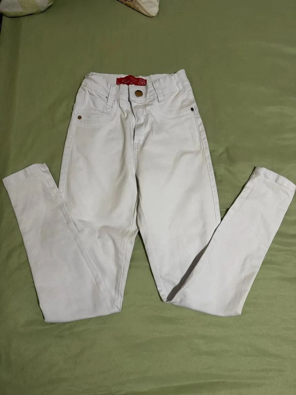 Calça Jeans branca 38