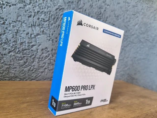 SSD Corsair MP600 PRO LPX 1TB NVMe PCIe 4.0 Gen4 | PS5 e PC | Lacrado - Foto 3