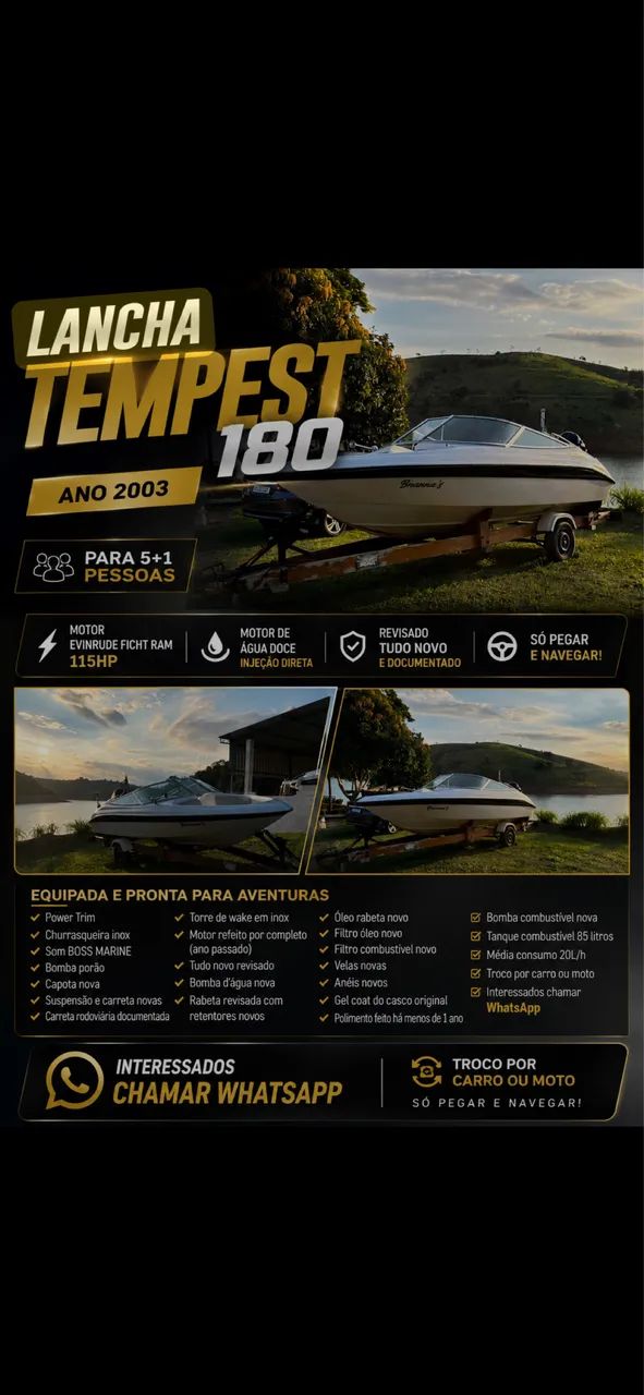 Lancha oportunidade troco - Foto 4