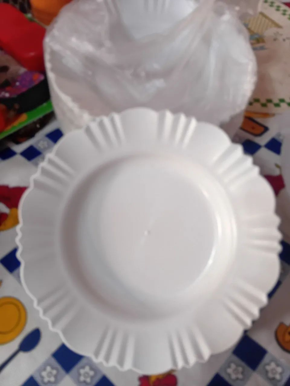 Pratos  plástico  para feijoada e  churrasco 