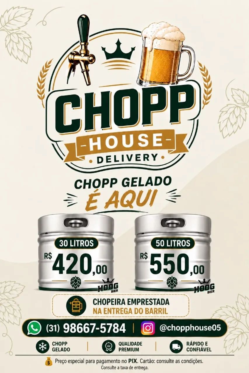 Chopp Delivery em Lagoa Santa e Região | Chopp House