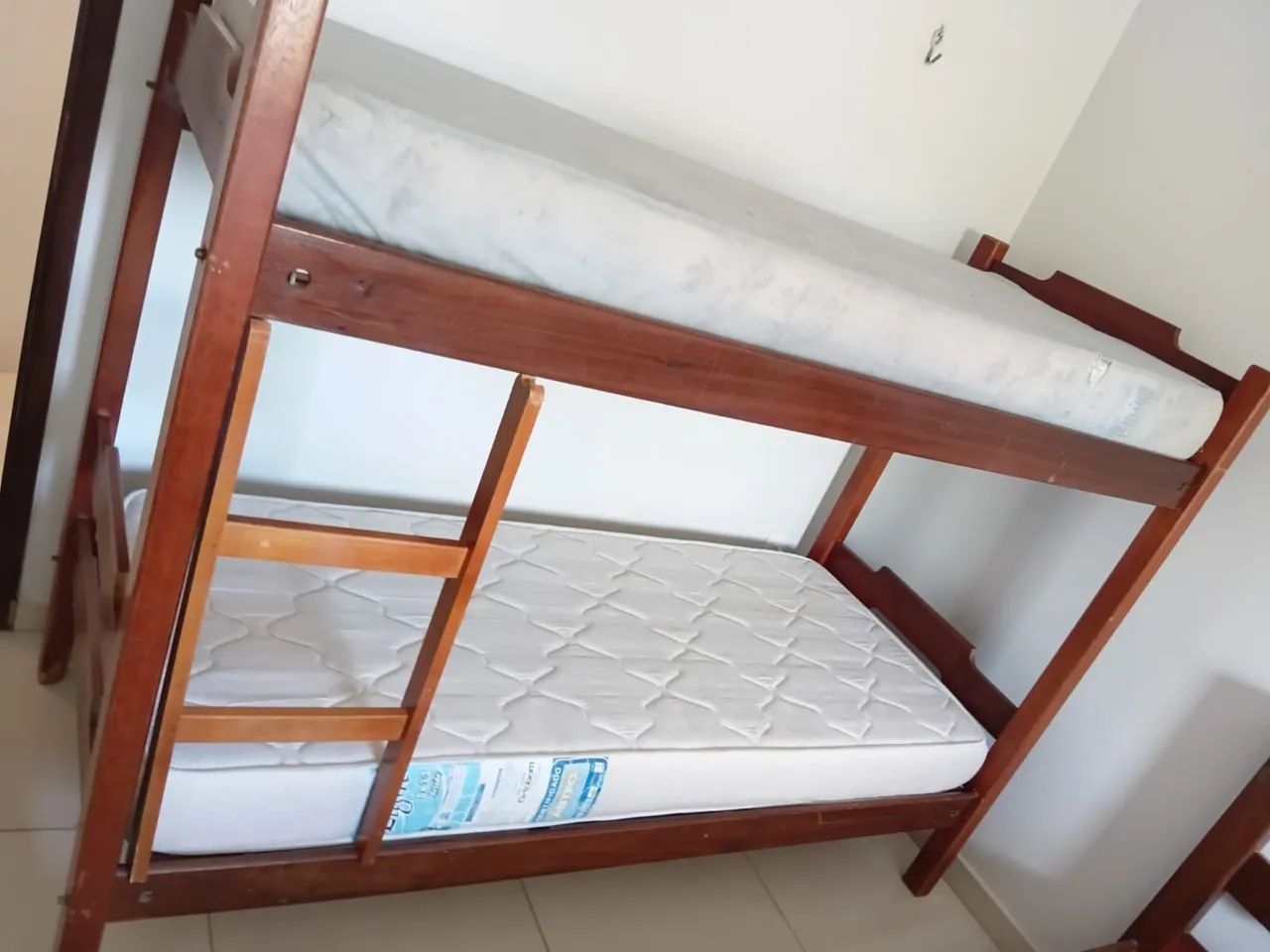 Cama casal e beliche madeira usada - Foto 2