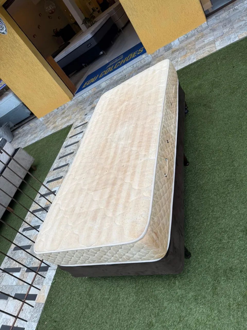Cama box Solteiro USADA ESPUMA - ENTREGAMOS  - Foto 5