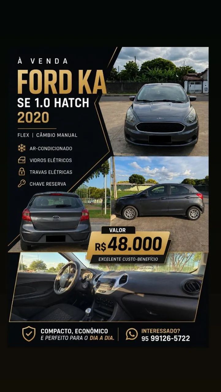 Ford KA 1.0 Se/se Plus Tivct Flex 5P 2020