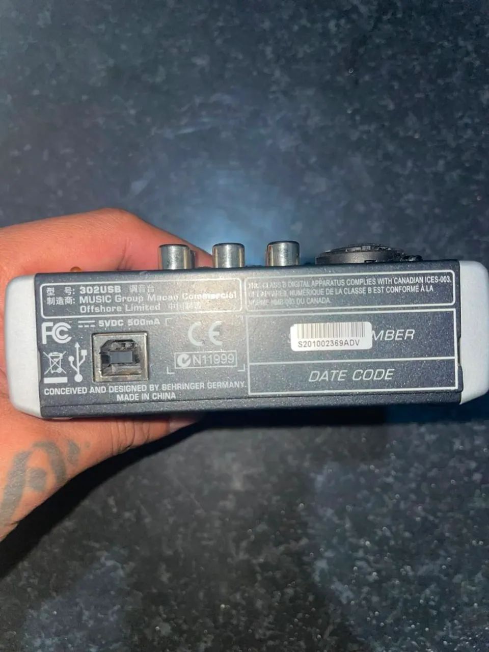 Interface de áudio berringer 