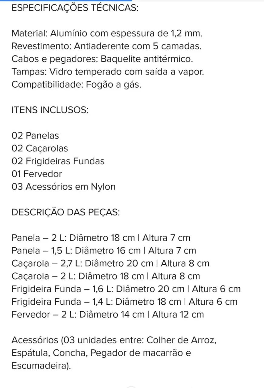Kit panelas  - Foto 2
