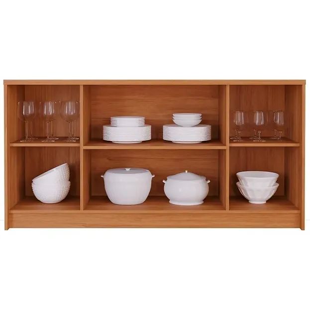 Buffet Lia 4 Portas Frisada 100% MDF Cimol - Entrega e montagem Grátis p/ Fortaleza  - Foto 4