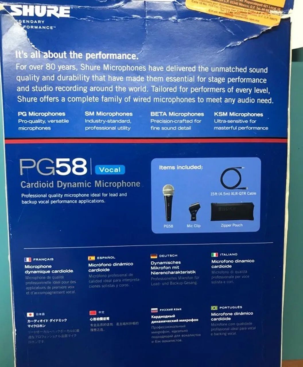 MICROFONE SHURE PG58 - Foto 4