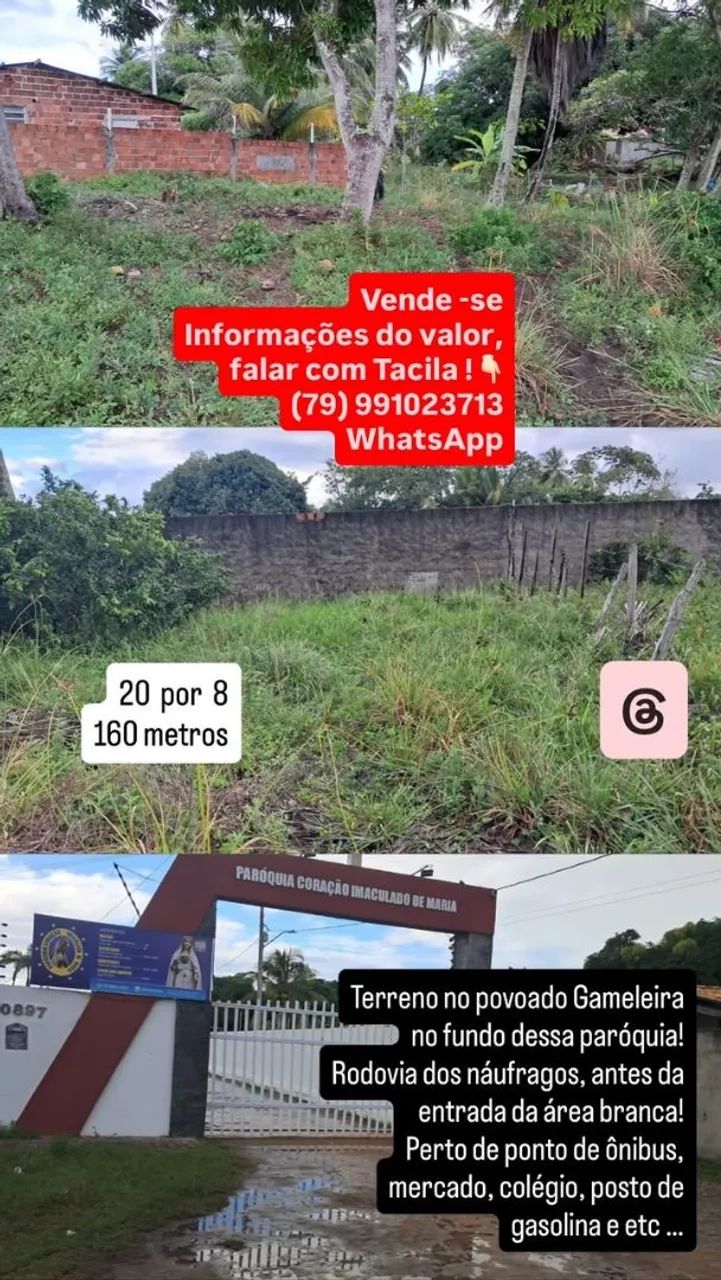Terreno perto de ônibus mercado 