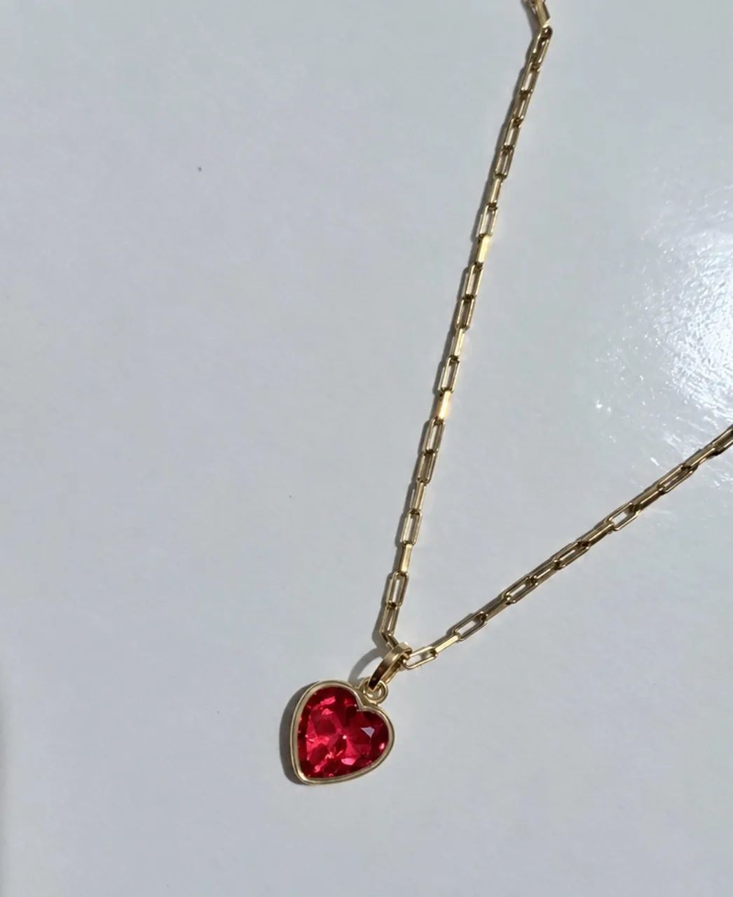 Pingente coração ouro 18k 