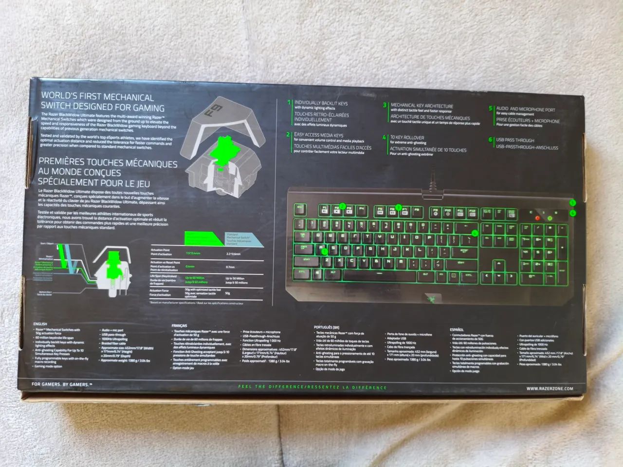 Teclado mecânico Razer blackwidow ultimate 2016 - Foto 2