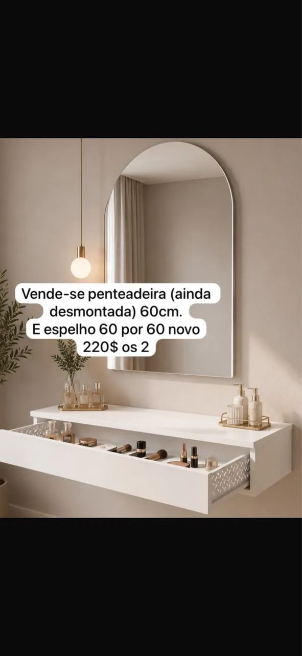 Penteadeira e espelho