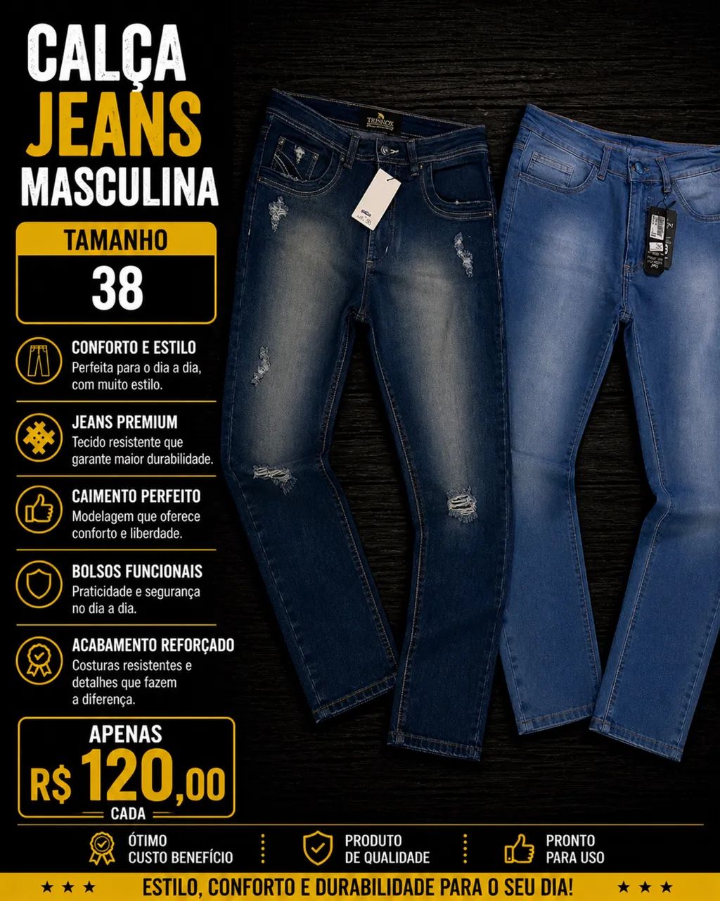 Calça Jeans - Foto 5