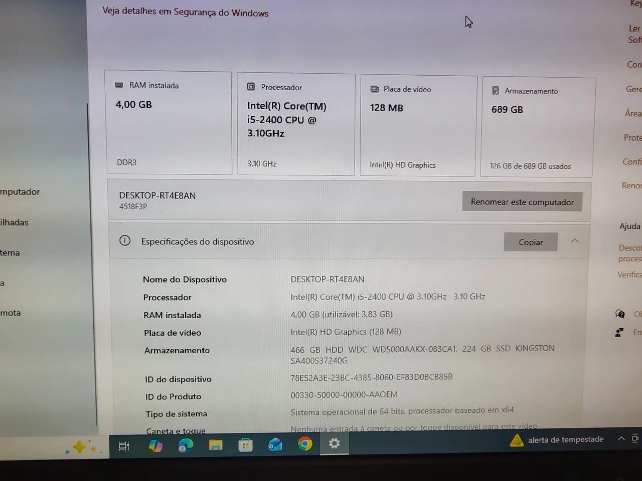 Oportunidade!!! Desktop Lenovo M Séries completo + SSD - Foto 2