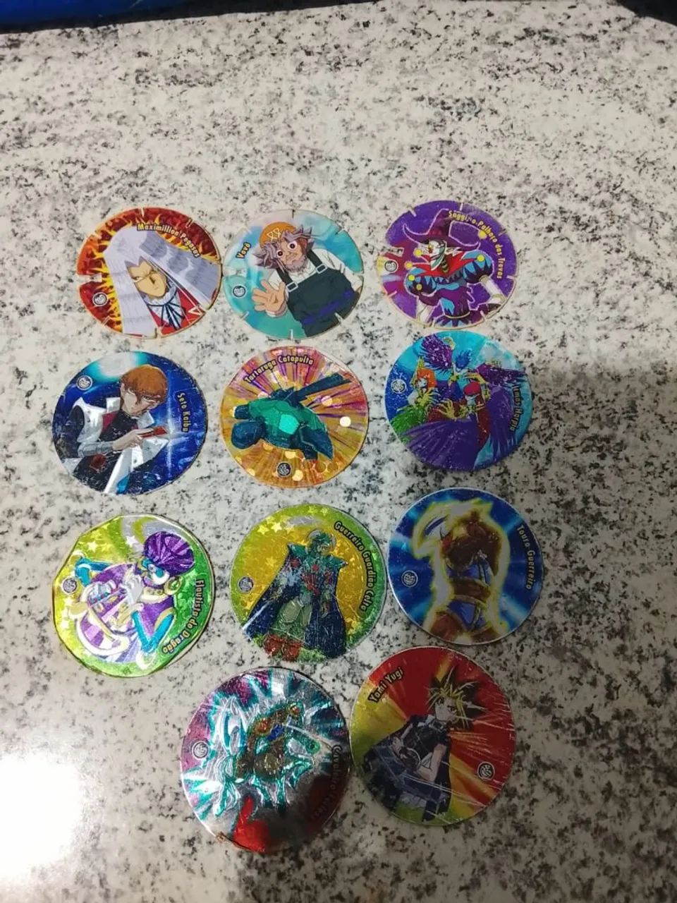11 tazos yo gi oh 