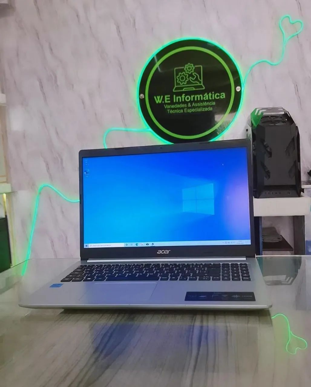 Notebook da Acer i5 10 geração 8gb SSD 256gb nvme com garantia e entrega 