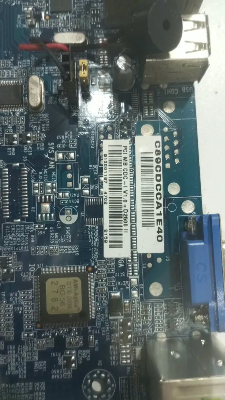 Placa Mãe ECS com Processador Integrado  Intel Atom D2500 dual-core **FUNCIONANDO 100%** - Foto 3