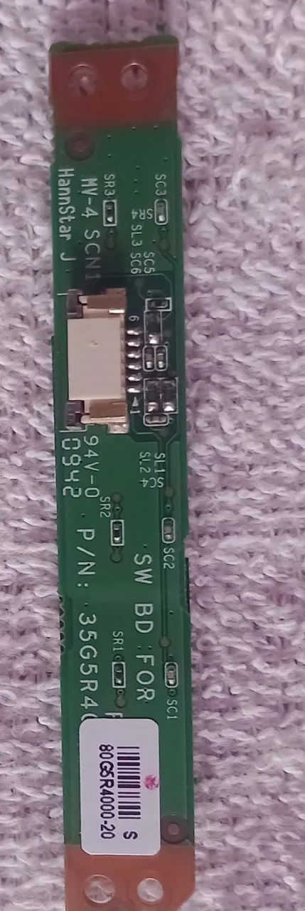 placa do botão power notebook sti 1412
