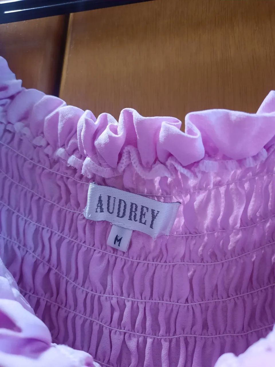 Vestido Rosa Midi Babado com Alça Amarração  - Foto 2
