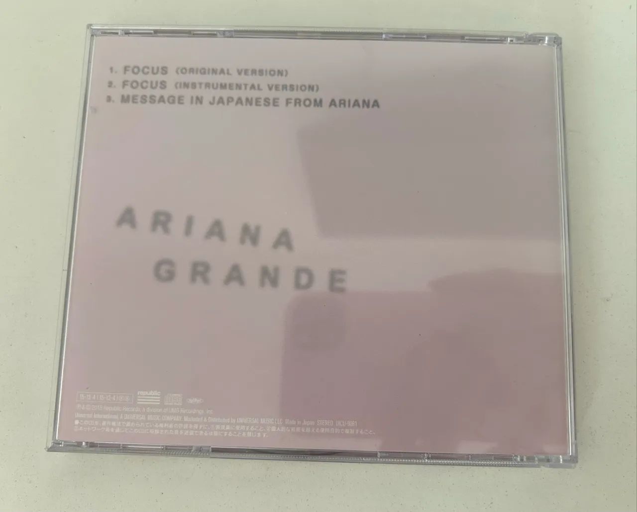 CD Single Ariana Grande Focus SEM OBI - Foto 3