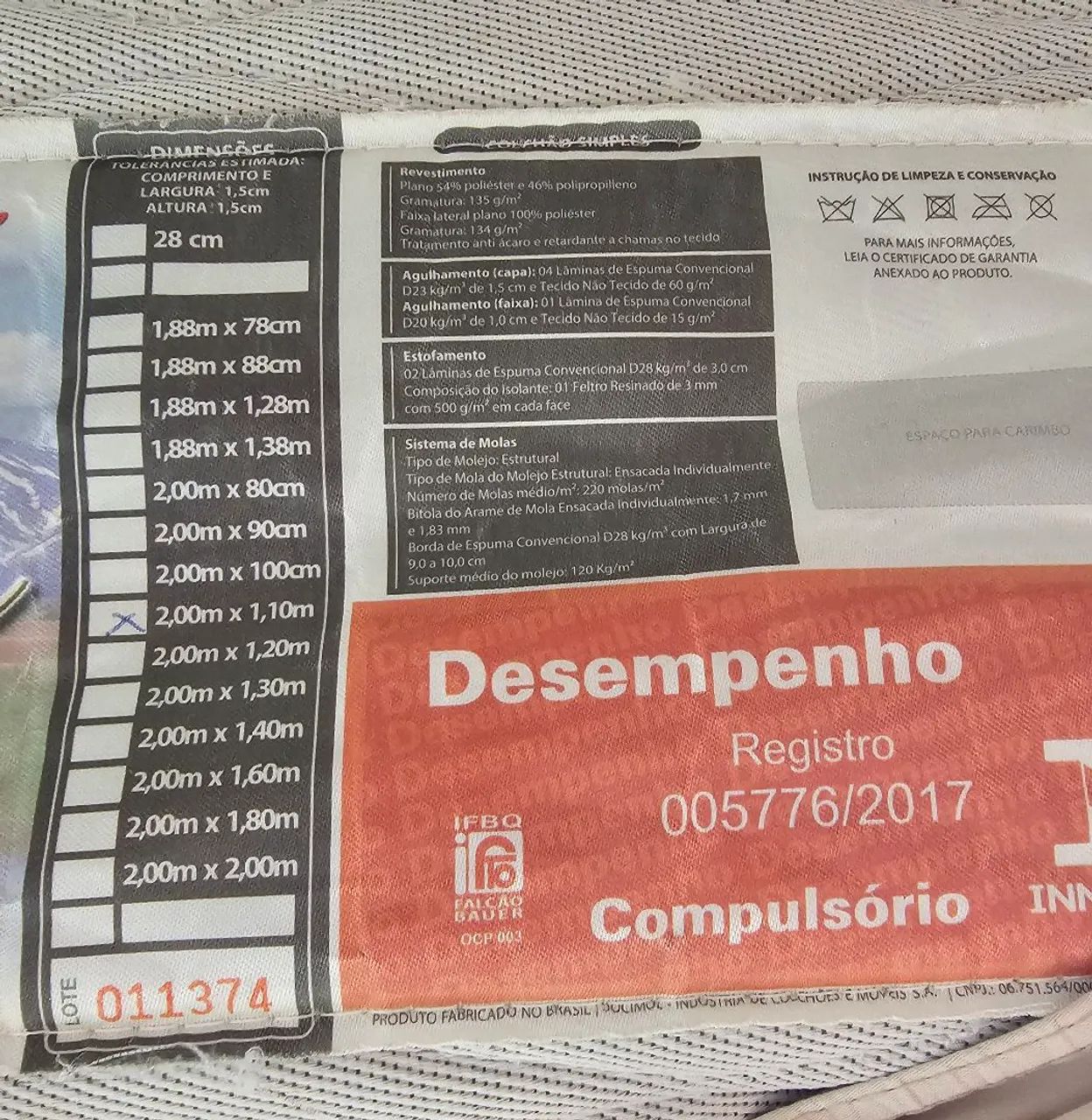 Cama Solteirao Onix Libre 200x110 Molas Ensacadas - Foto 5