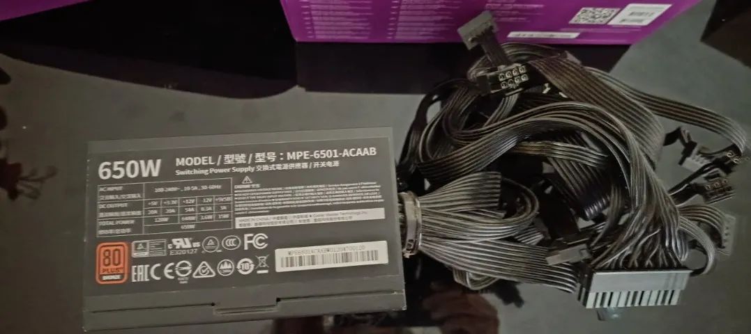 Fonte Cooler Master 650W 80 Plus Bronze original - Foto 3