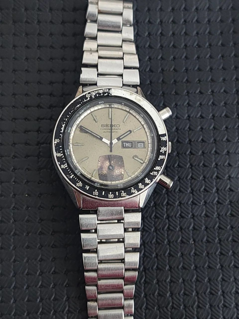 Relogio Seiko 6139-6040 cronógrafo Automático Silver Ghost <br> - Foto 5