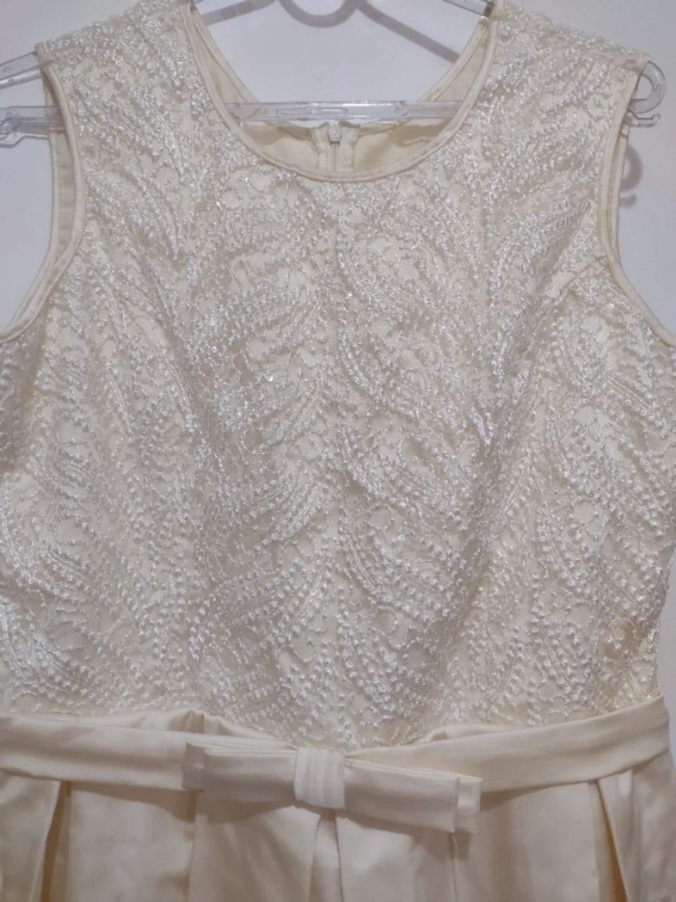 Vestido rendado off white/ casamento - Foto 4