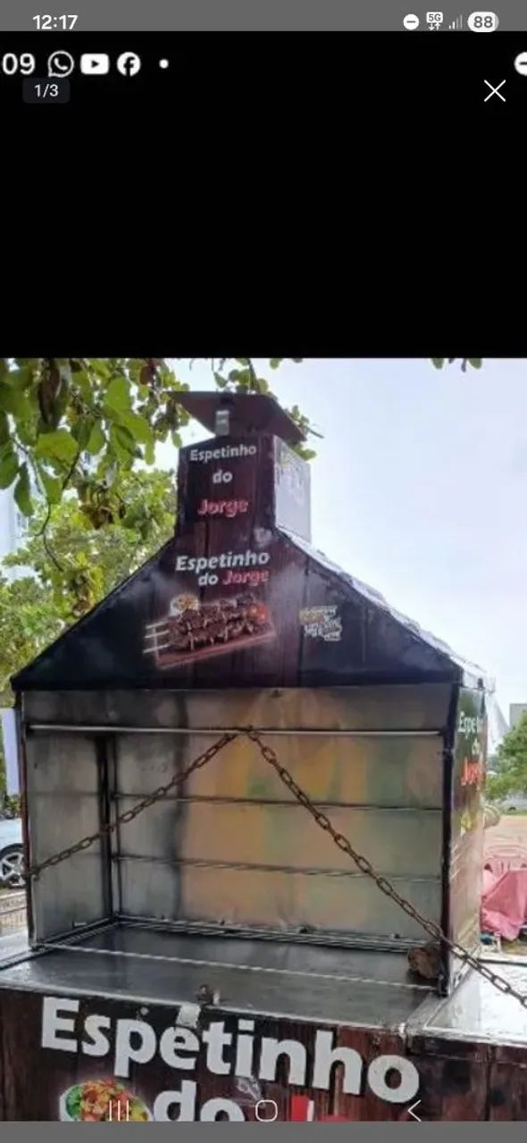 Carrinho de Espetinho 100% Inox - Foto 2