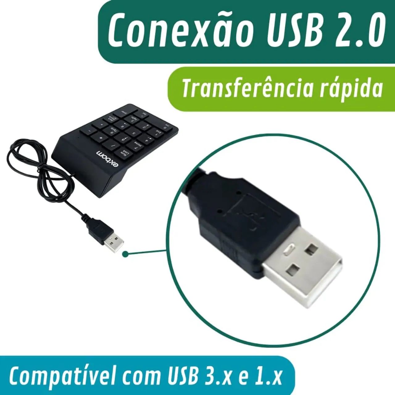 Teclado Número pra computador e notebook - Foto 3