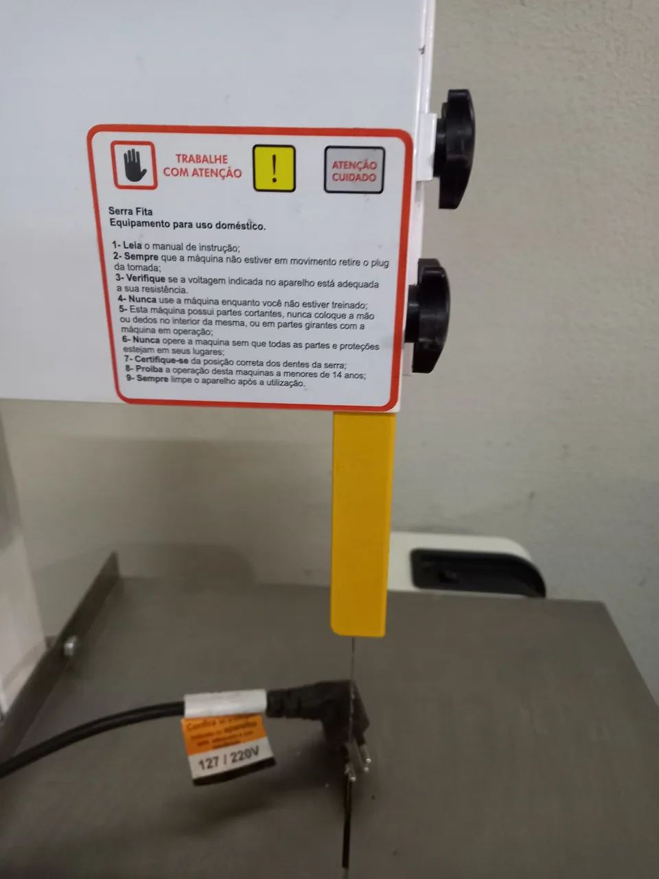 Serra-fita de mesa (carnes) - Seminova - Foto 3