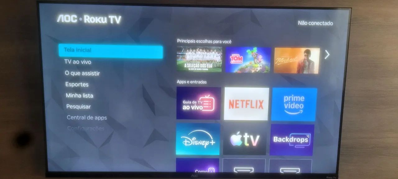 Tv smart 43 aoc Roku