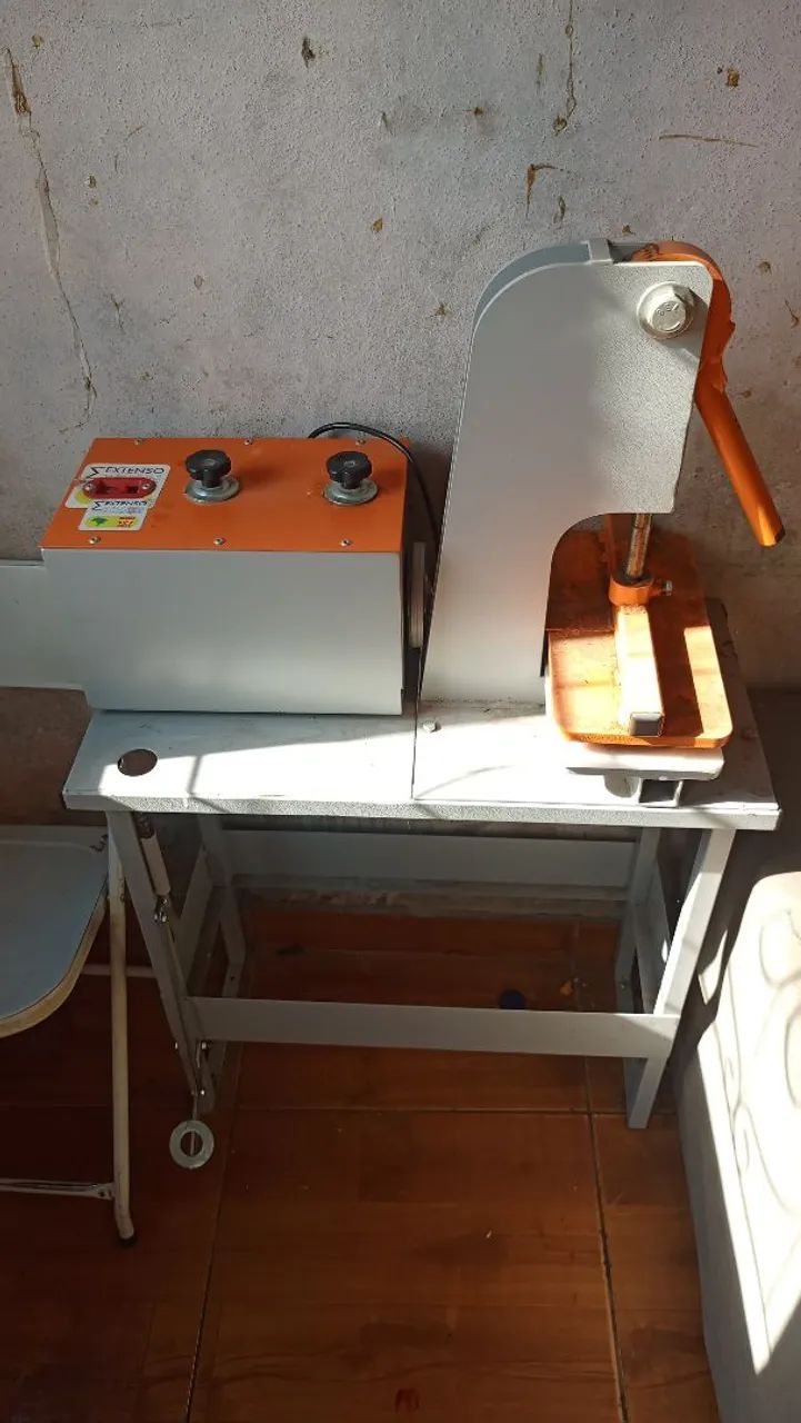 Kit  completo máquina de corte fabricação de chinelo  