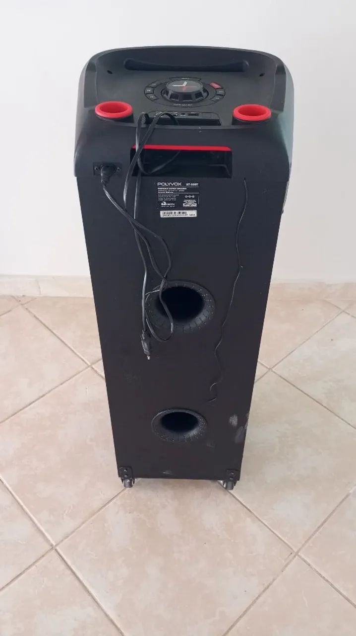 Caixa som Polyvox 2000W bivolt Ótimo estado - Foto 4