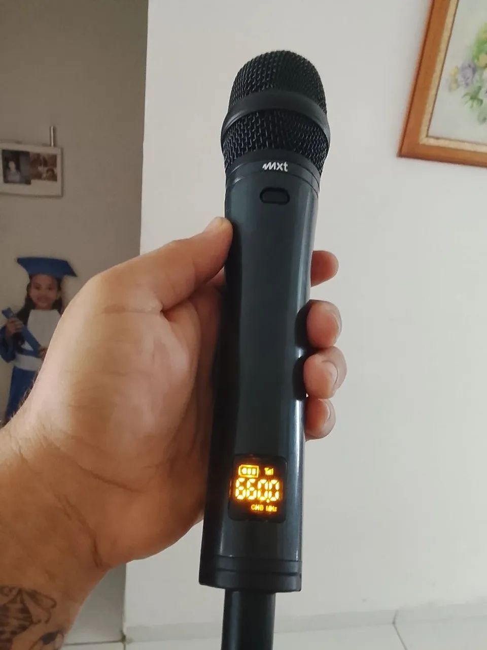 Microfone Duplo Sem Fio MXT MXD4-WRM - Foto 4