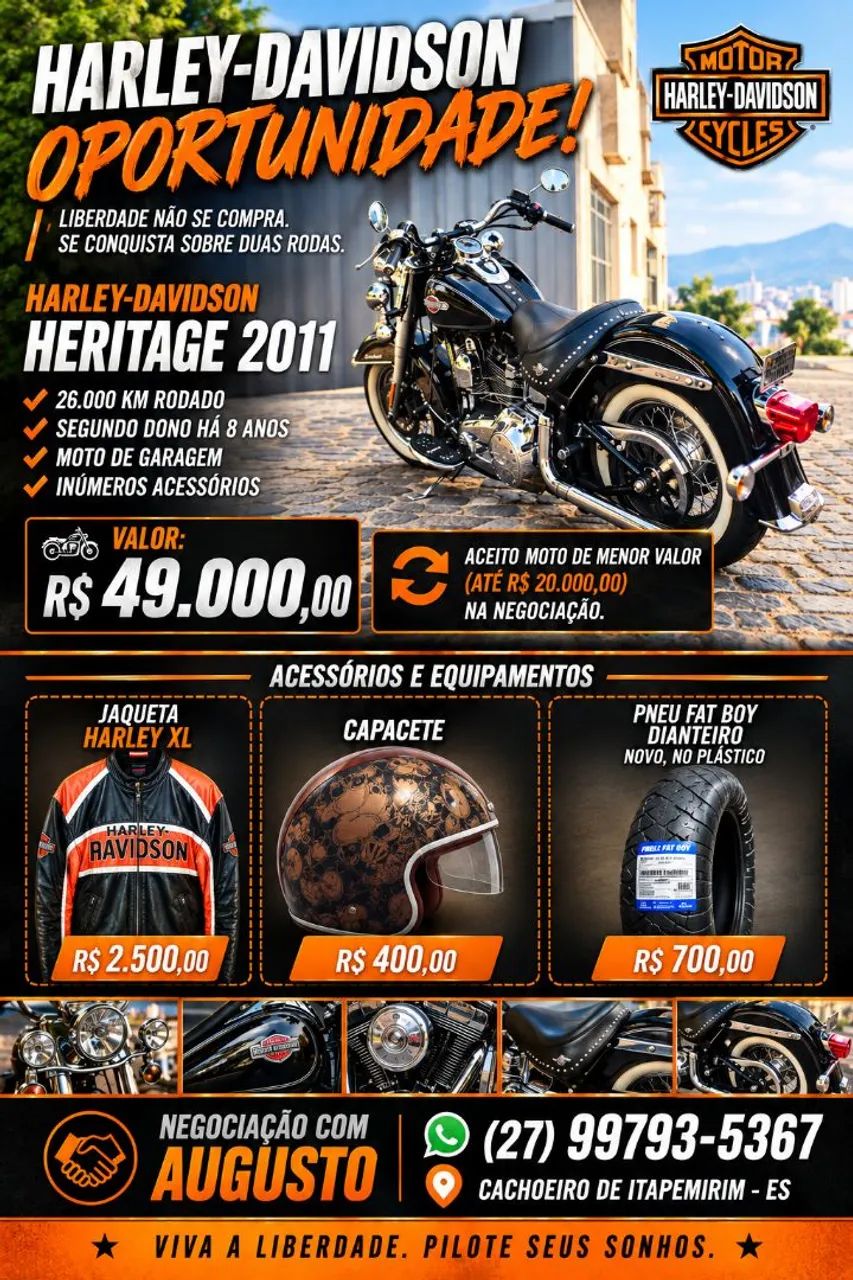 OFERTA IMPERDIVEL HARLEY 