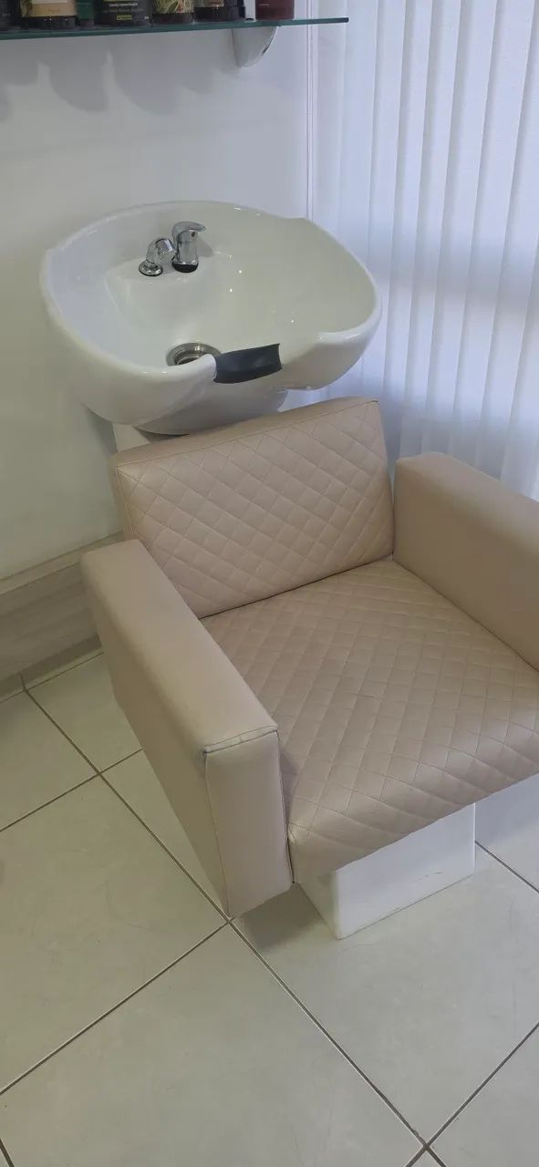 Lavatório Creme Usado (em bom estado)  - Foto 4