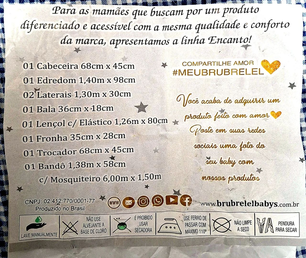 Kit Berço Encanto - 100% algodão  - Foto 5