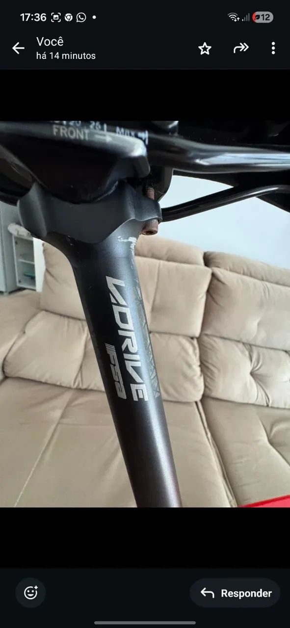 Caloi Elite Carbon Sport 2025 - Mountain bike carbono leve com transmissão Shimano SLX - Foto 6