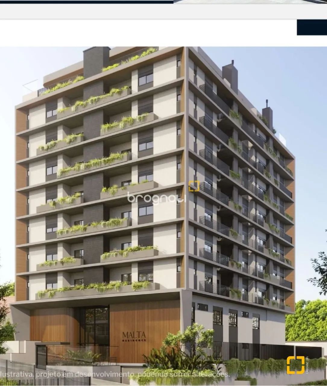 Apartamento de 2 quartos à venda no Centro, em construção