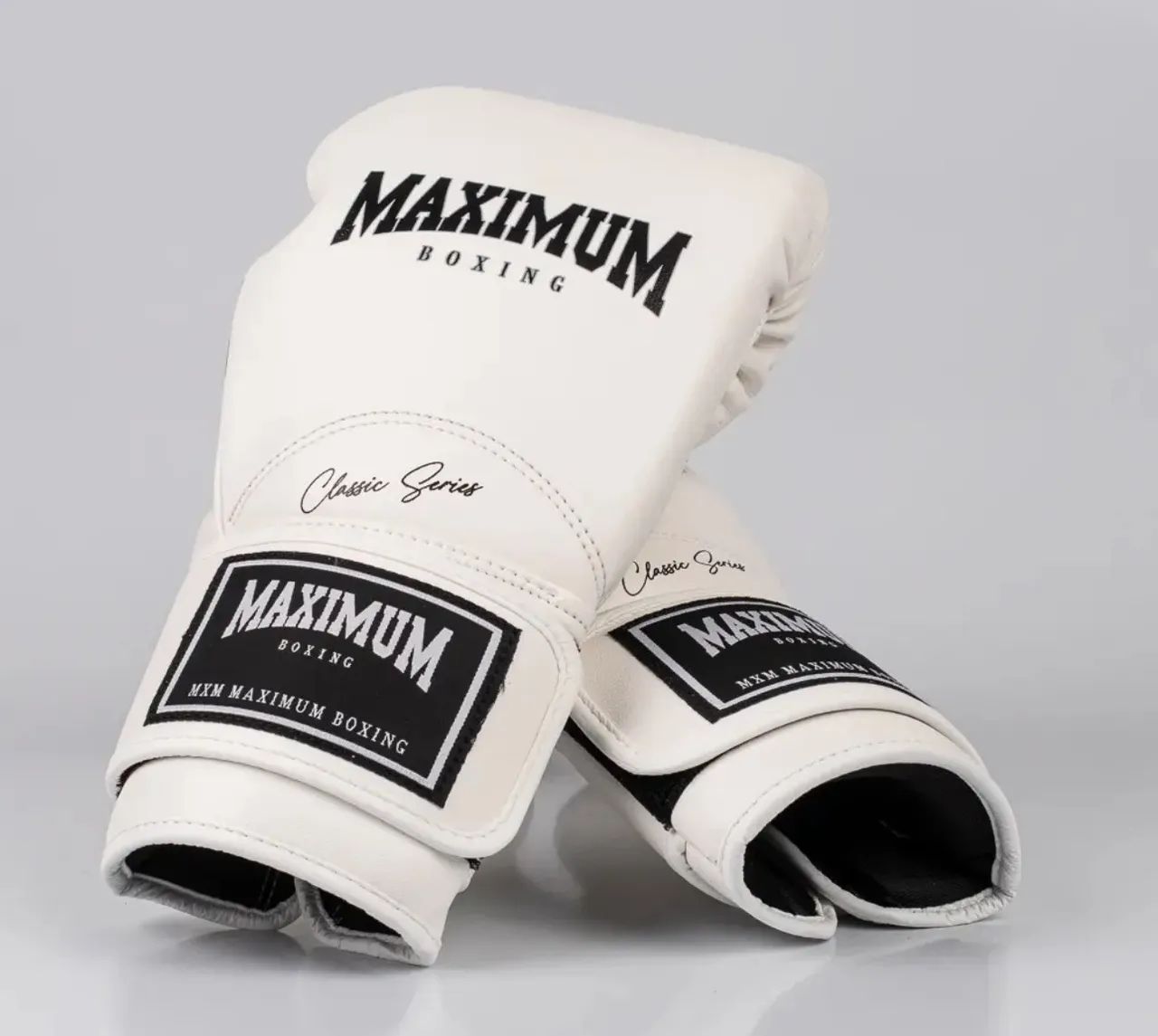 Luva New Classic white - Muay Thai - Maximum 