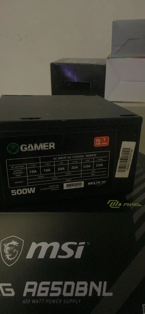 Fonte 500w Brazil gamer 