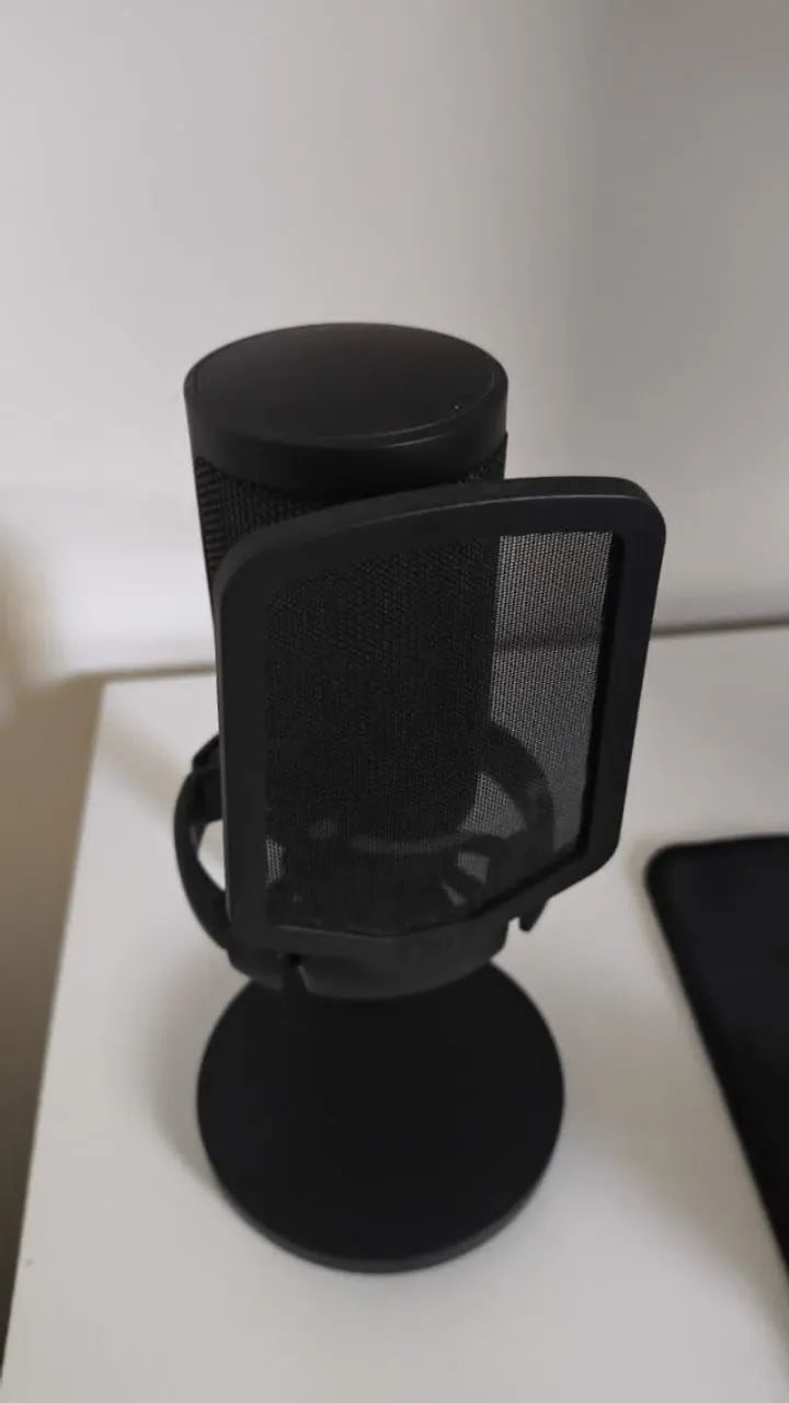 Microfone fifine condensador USB + pop filter
