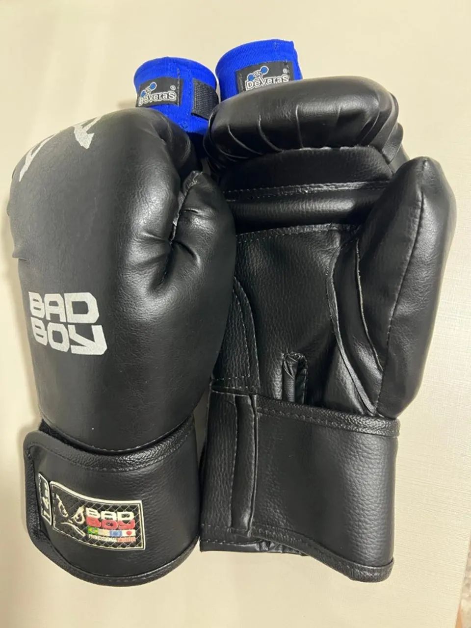 Luva de Boxe, Muay Thay, kickboxing e par de Bandagem elástica - Foto 3
