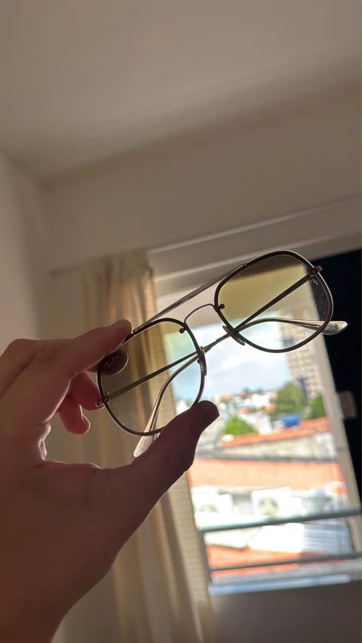 Óculos Rayban lente esverdeada degradê - Foto 3