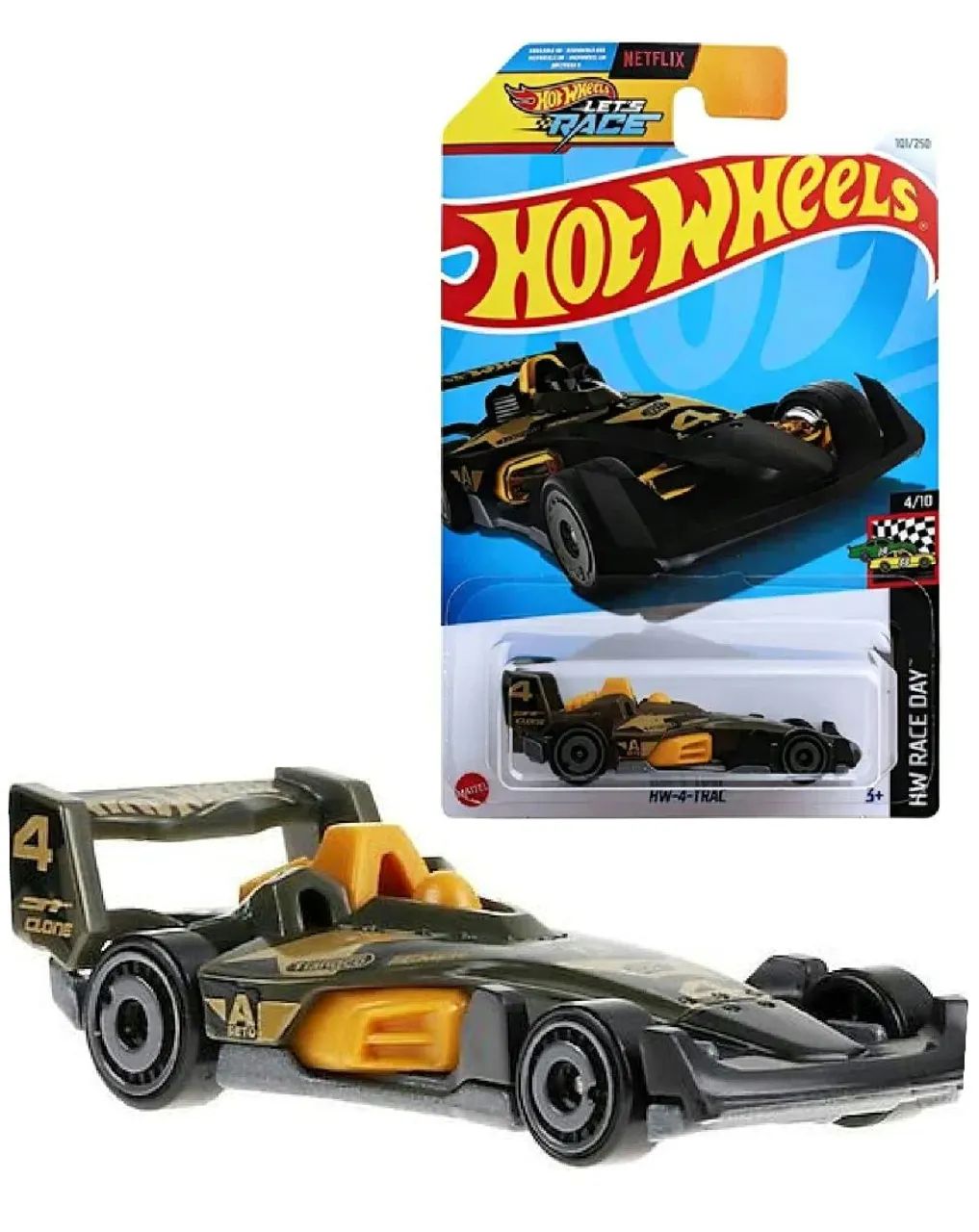 Hot Wheels carrinho de corrida Race Day HW 4 Track