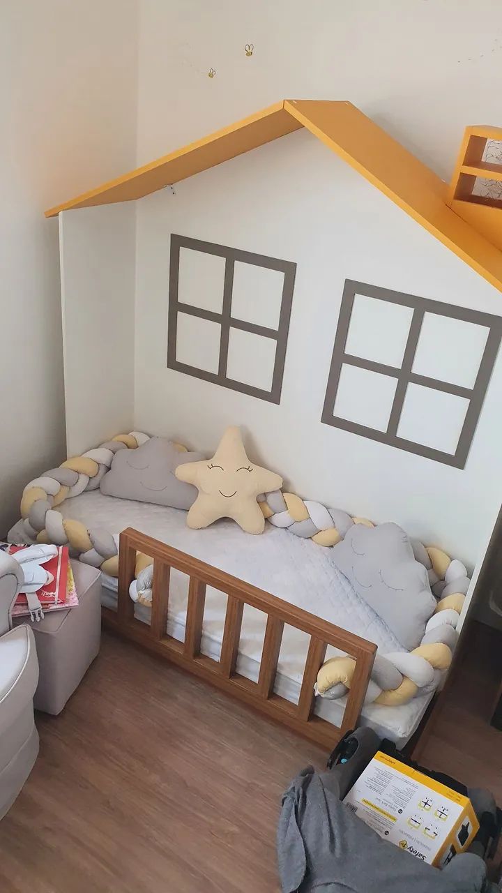 Cama montessoriana formato de casa - Foto 2